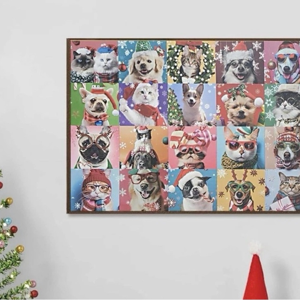 The Jigsaw Puzzle Advent Christmas Calendar Dogs & Cats 1008 pc - Picture 6 of 7